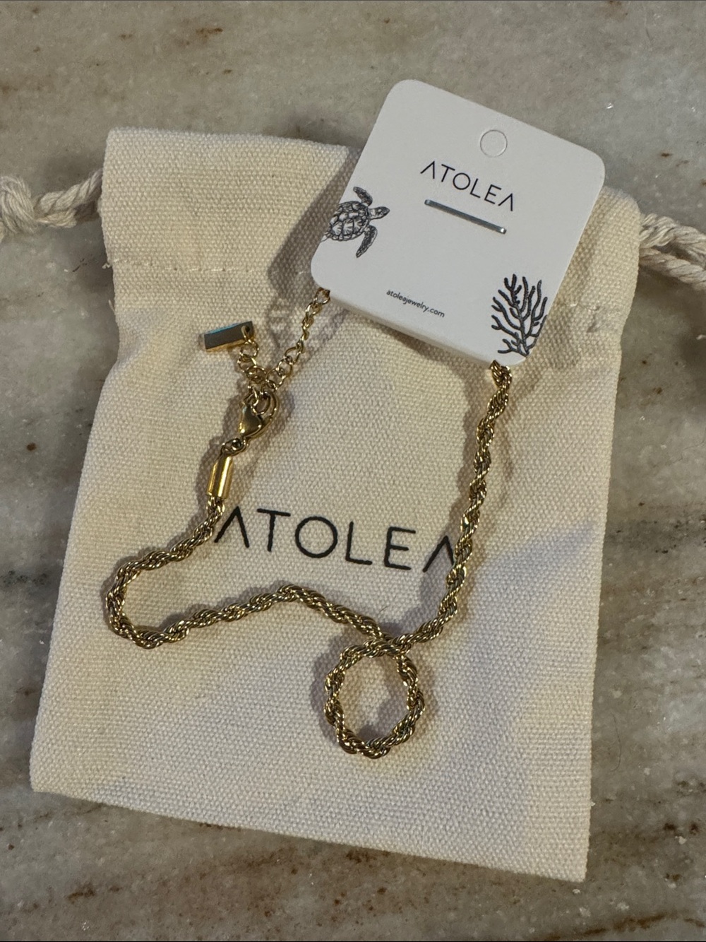 Atolea Gold Anklet